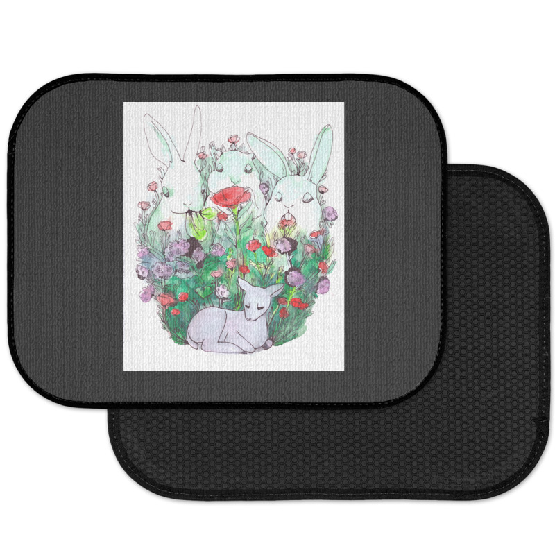 Zombie Bunnies, Zombie Bunnies Art, Zombie Bunnies Painting, Zombie Bu Rear Car Mat | Artistshot