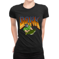 Doom Bass, Doom Bass Vintage, Doom Bass Art, Doom Bass Painting, Doom, Ladies Fitted T-shirt | Artistshot