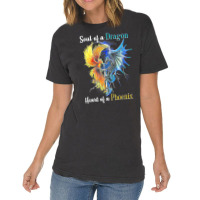 Soul Of A Dragon Heart Of A Phoenix Tee For Men Women T Shirt Vintage T-shirt | Artistshot