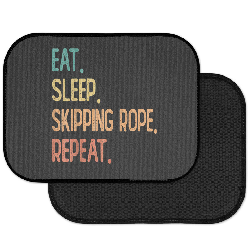 Eat Sleep Skipping Rope Repeat Rear Car Mat | Artistshot