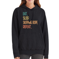 Eat Sleep Skipping Rope Repeat Vintage Hoodie | Artistshot