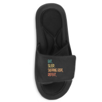 Eat Sleep Skipping Rope Repeat Slide Sandal | Artistshot