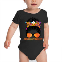 Cardiology Nurse Life Messy Bun Nurse Halloween Pumpkin Baby Bodysuit | Artistshot