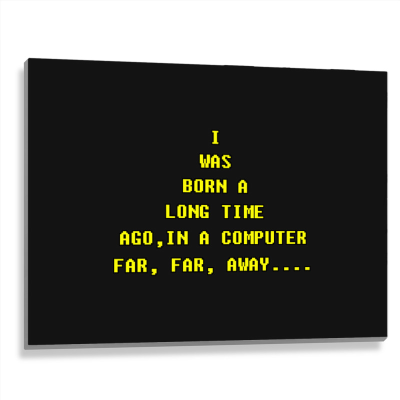 Old Computer Geek, Old Computer Geek Art, Old Computer Geek Vintage, O Metal Print Horizontal | Artistshot