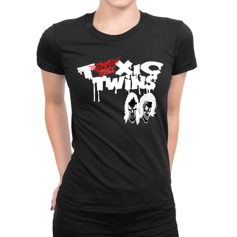 Toxic Twins On Black Classic Ladies Fitted T-Shirt by cm-arts | Artistshot