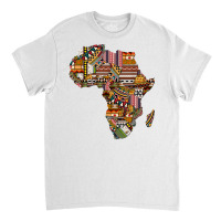 Love African Pride Traditional Ethnic Pattern Africa Map T Shirt Classic T-shirt | Artistshot