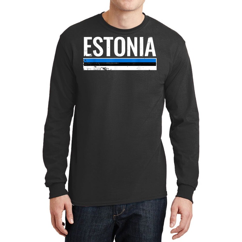 Estonia Proud Estonian Flag T Shirt Long Sleeve Shirts | Artistshot