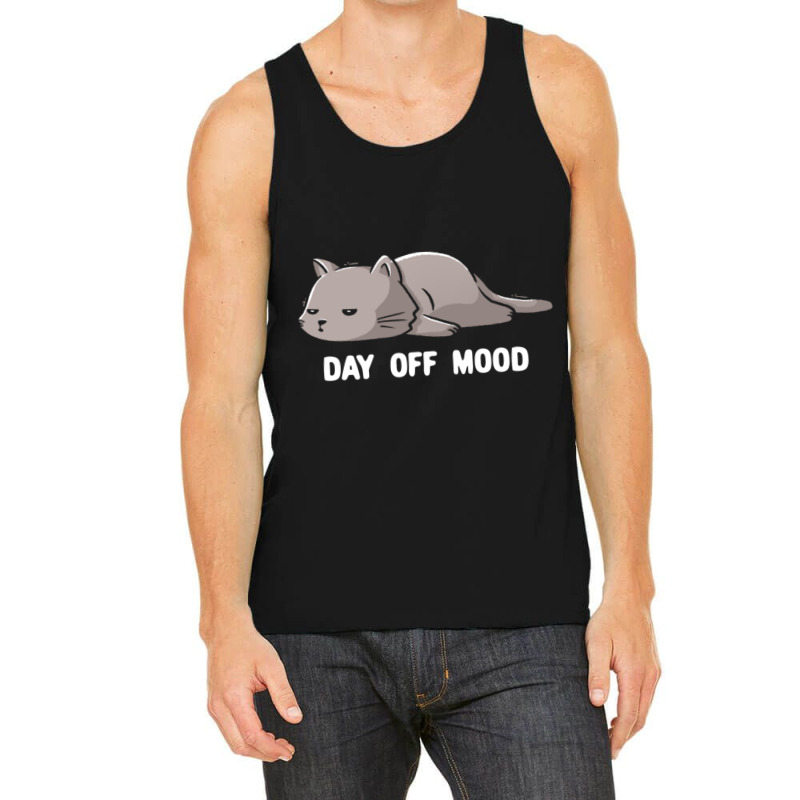 Day Off Mood Cute Lazy Cat Gift-8hnrd Tank Top by cm-arts | Artistshot