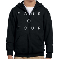 404 Area Code T Shirt Georgia Atlanta Youth Zipper Hoodie | Artistshot