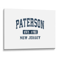 Paterson New Jersey Nj Vintage Athletic Sports Design Tank Top Metal Print Horizontal | Artistshot