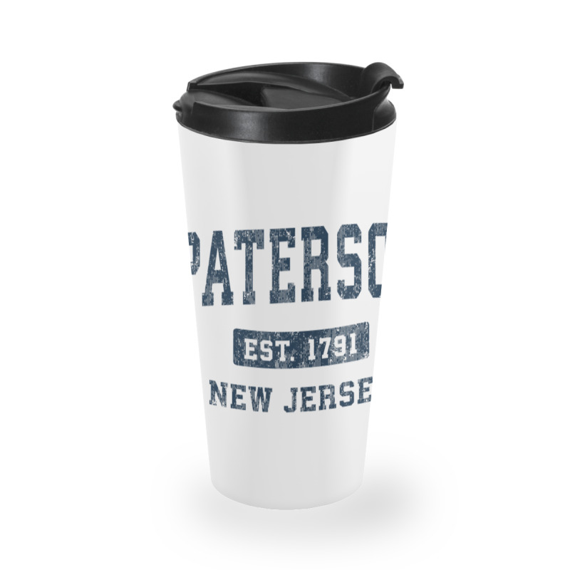 Paterson New Jersey Nj Vintage Athletic Sports Design Tank Top Travel Mug | Artistshot