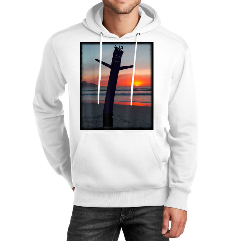 Sunset Wacky Waving Inflatable Tube Man Air Dancer Unisex Hoodie by cm-arts | Artistshot