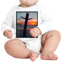 Sunset Wacky Waving Inflatable Tube Man Air Dancer Long Sleeve Baby Bodysuit | Artistshot