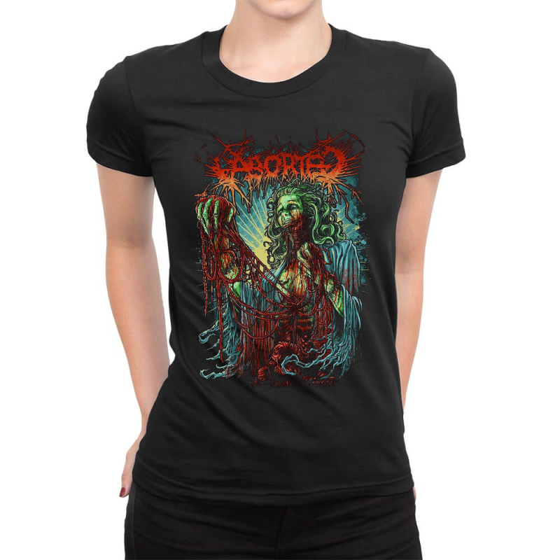 Bortered Ladies Fitted T-Shirt by cm-arts | Artistshot