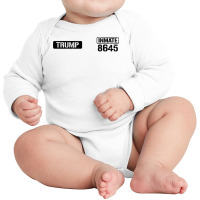 Trump Prison Jumpsuit Funny Halloween Trump Costume Long Sleeve Baby Bodysuit | Artistshot