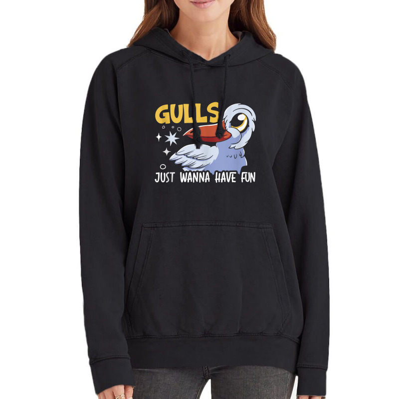 Gulls Just Wanna Have Fun Bird Whisperer Seabird Seagull Tank Top Vintage Hoodie by cm-arts | Artistshot