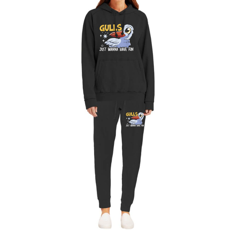 Gulls Just Wanna Have Fun Bird Whisperer Seabird Seagull Tank Top Hoodie & Jogger set by cm-arts | Artistshot