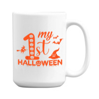 Kids Funny My First Halloween Matching Family Halloween Costume 15 Oz Coffee Mug | Artistshot