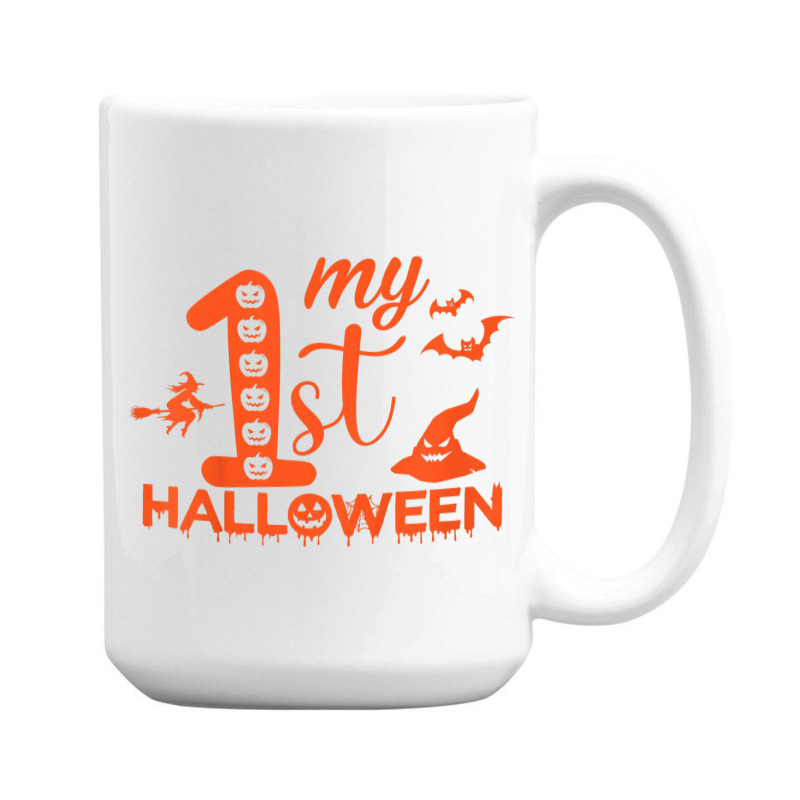 Kids Funny My First Halloween Matching Family Halloween Costume 15 Oz Coffee Mug | Artistshot