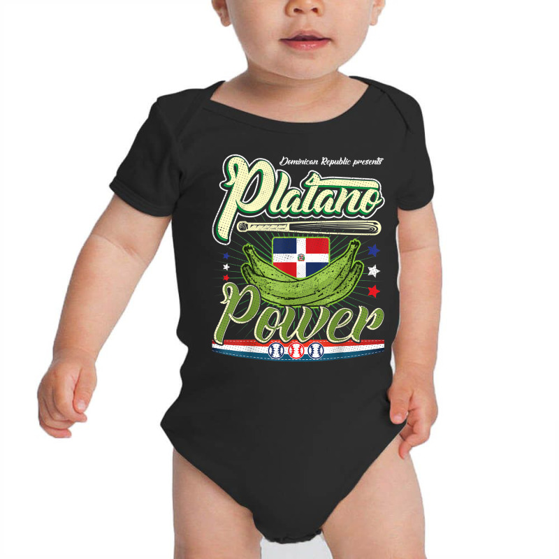 Dominican Republic Platano Power Baseball Dr Flag T Shirt Baby Bodysuit | Artistshot