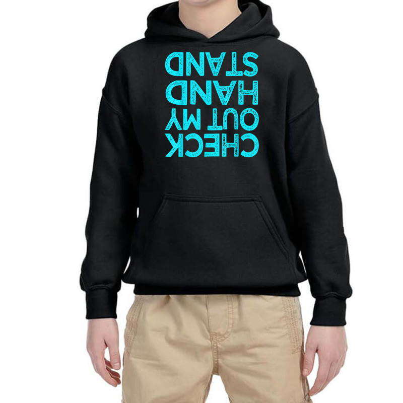 Check Out My Handstand Funny Gymnastics Gift Boys Girls T Shirt Youth Hoodie by cm-arts | Artistshot