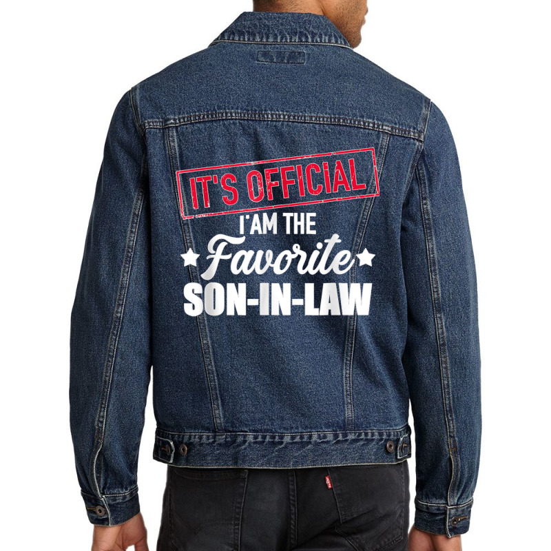 Favorite Son In Law From Mother In Law Or Father In Law Men Denim Jacket | Artistshot