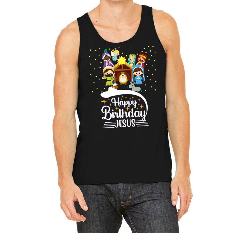 Christian Christmas Nativity Holy Night Birth Jesus Christ Religious 2 Tank Top by coolquirrell | Artistshot