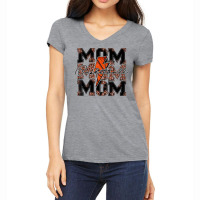 Basketball Mom Leopard Lightning Bolt Basketball Game Day T Shirt Women's V-neck T-shirt | Artistshot