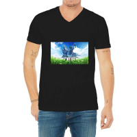 Xenoblade Chronicles Sky V-neck Tee | Artistshot