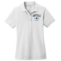 Monticello Arkansas Ar Vintage Athletic Navy Sports Design T Shirt Ladies Polo Shirt | Artistshot