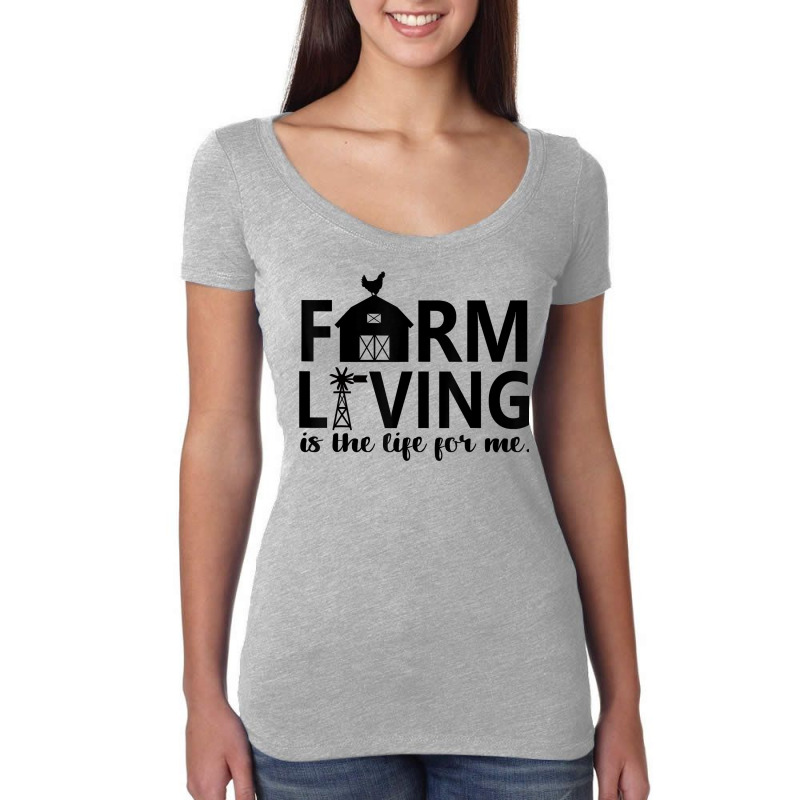 Farm Living Is The Life For Me Inspirational Animal Farm T Shirt Women's Triblend Scoop T-shirt by cm-arts | Artistshot