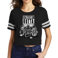 Straight Outta Transylvania Funny Urban Cartoon Vampires T Shirt Scorecard Crop Tee | Artistshot