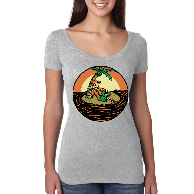 Stranded In Heaven Women's Triblend Scoop T-shirt by Quilimo | Artistshot