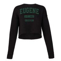 Eugene Oregon Or Vintage Athletic Sports Design T Shirt Cropped Sweater | Artistshot