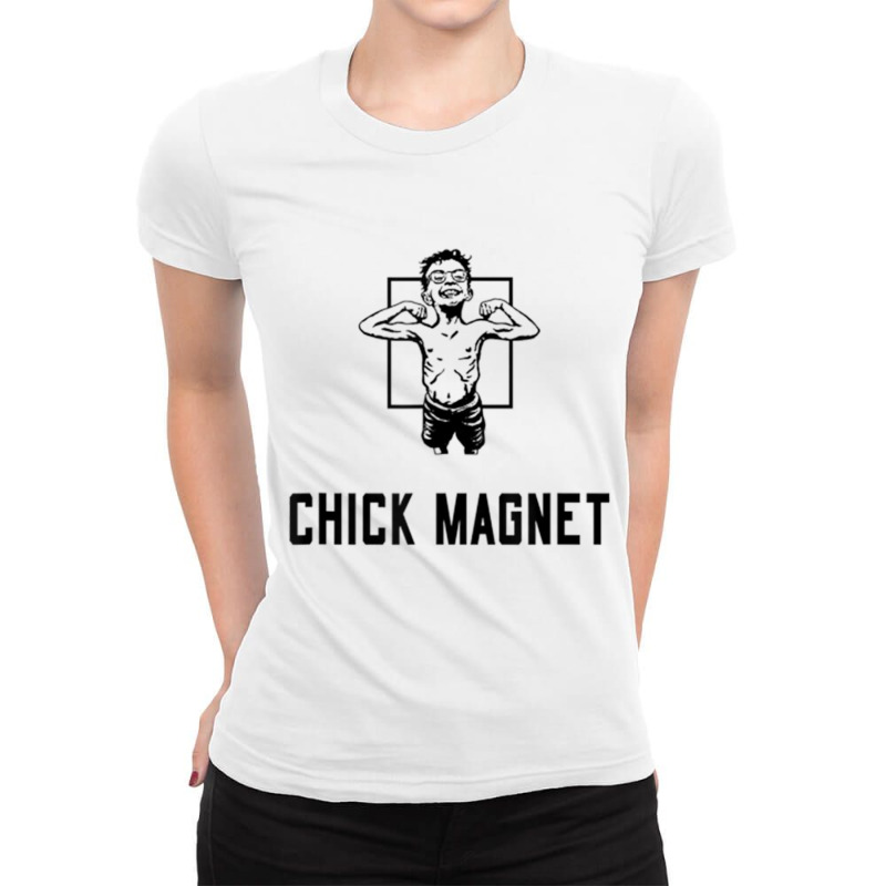 Chick Magnet Funny T Shirt Ladies Fitted T-Shirt by cm-arts | Artistshot