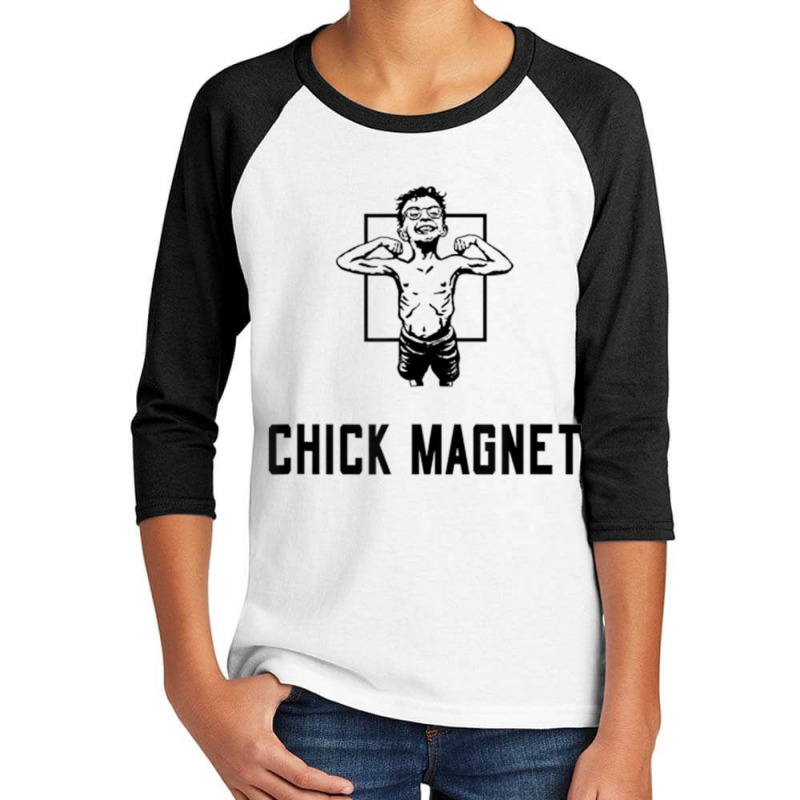 Chick Magnet Funny T Shirt Youth 3/4 Sleeve by cm-arts | Artistshot