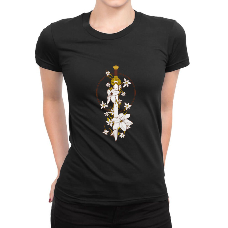 Petals On The Burial Mounds Ladies Fitted T-Shirt by cm-arts | Artistshot