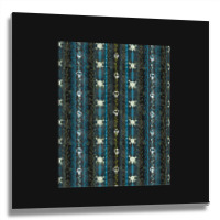 Vines-o-death----aqua- Metal Print Square | Artistshot