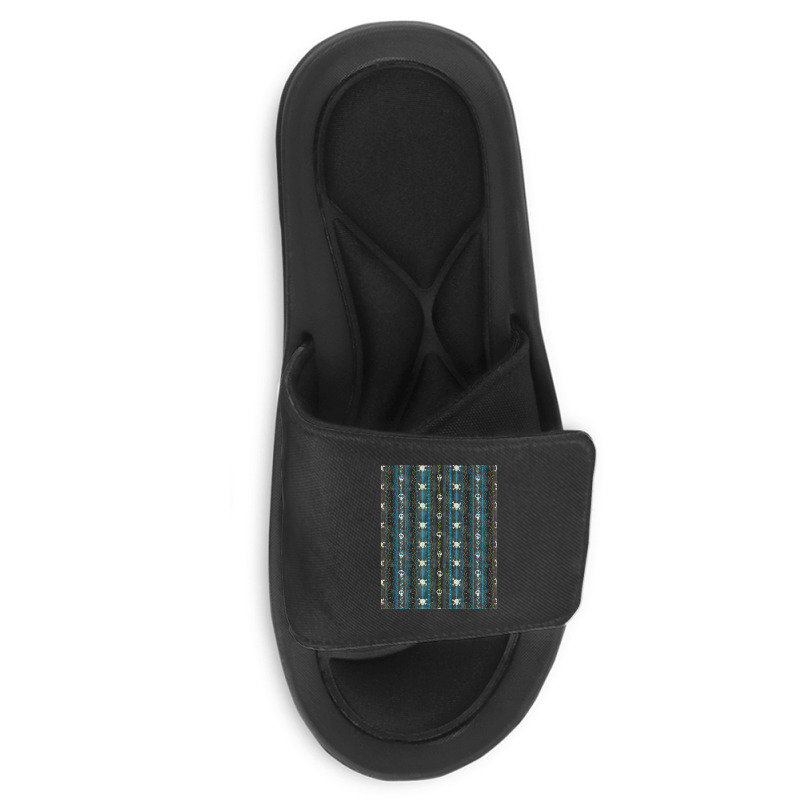 Vines-o-death----aqua- Slide Sandal | Artistshot