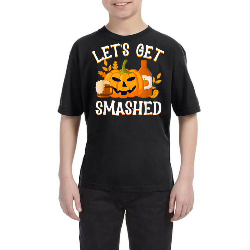 Pumpkin Let's Get Smashed Youth Tee by August | Artistshot