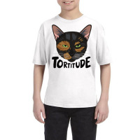 Tortitude Tortoiseshell Cat Sweatshirt Youth Tee | Artistshot