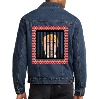 Jail Trump, Lock Trump Up, Trump In Prison, Dump Trump Long Sleeve T S Men Denim Jacket | Artistshot