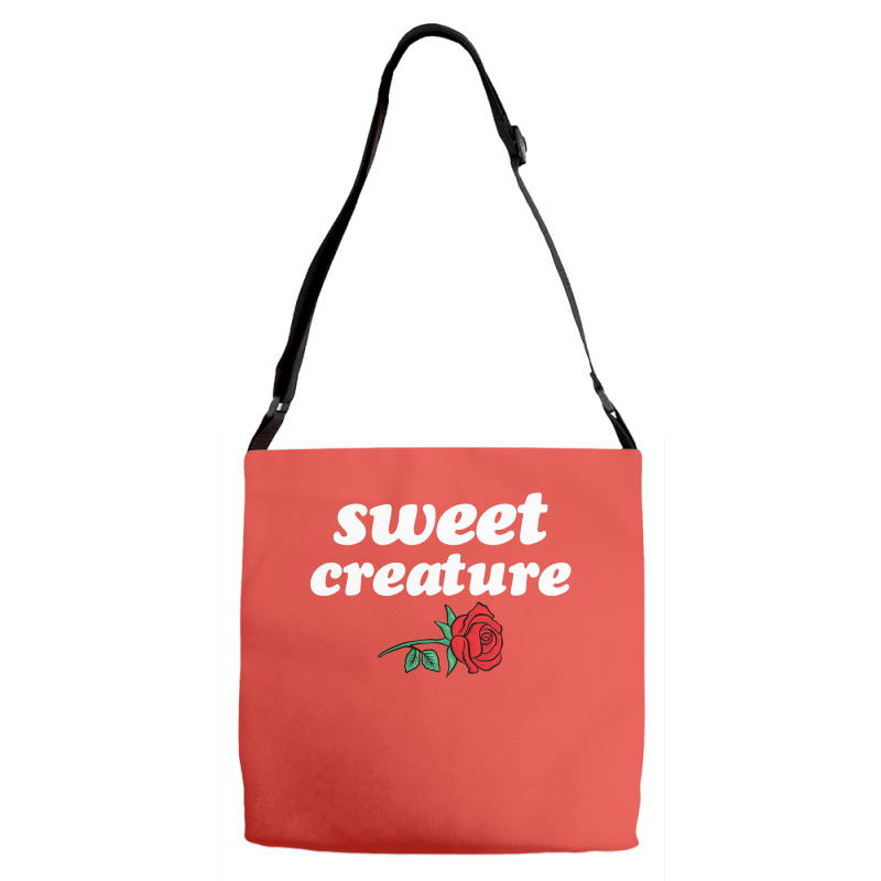 Sweet Creature White Adjustable Strap Totes | Artistshot