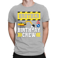 Construction Themed Birthday Shirt Kid Birthday Crew Brother T-shirt | Artistshot