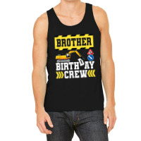 Construction Themed Birthday Shirt Kid Birthday Crew Brother Tank Top | Artistshot