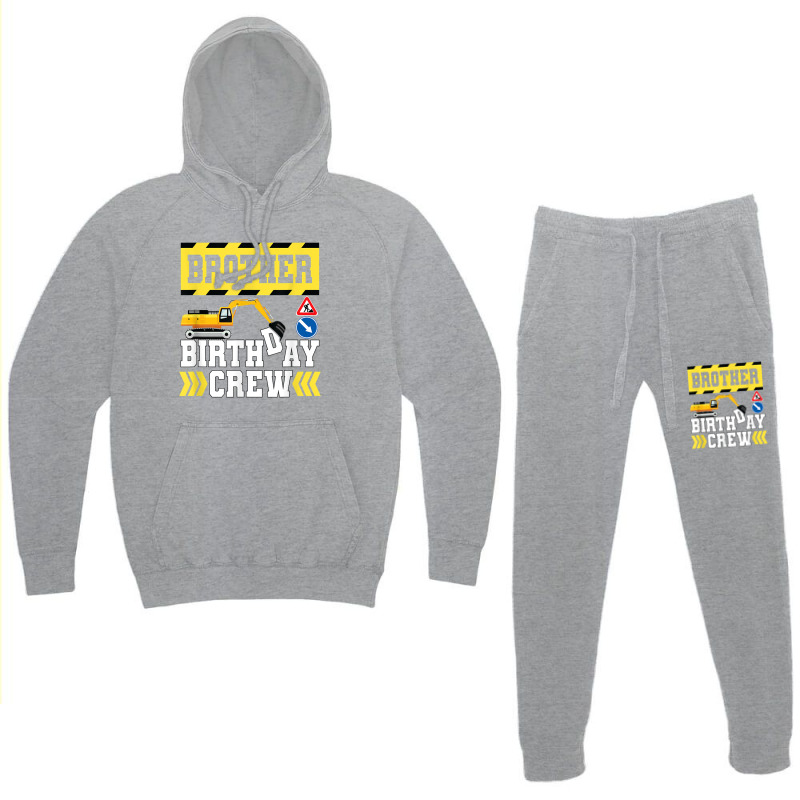 Construction Themed Birthday Shirt Kid Birthday Crew Brother Hoodie & Jogger set by haxemaxagi | Artistshot