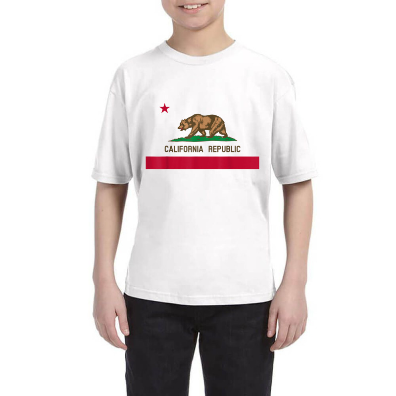 California Republic Flag Patriotic State Travel Usa T Shirt Youth Tee by cm-arts | Artistshot