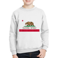 California Republic Flag Patriotic State Travel Usa T Shirt Youth Sweatshirt | Artistshot