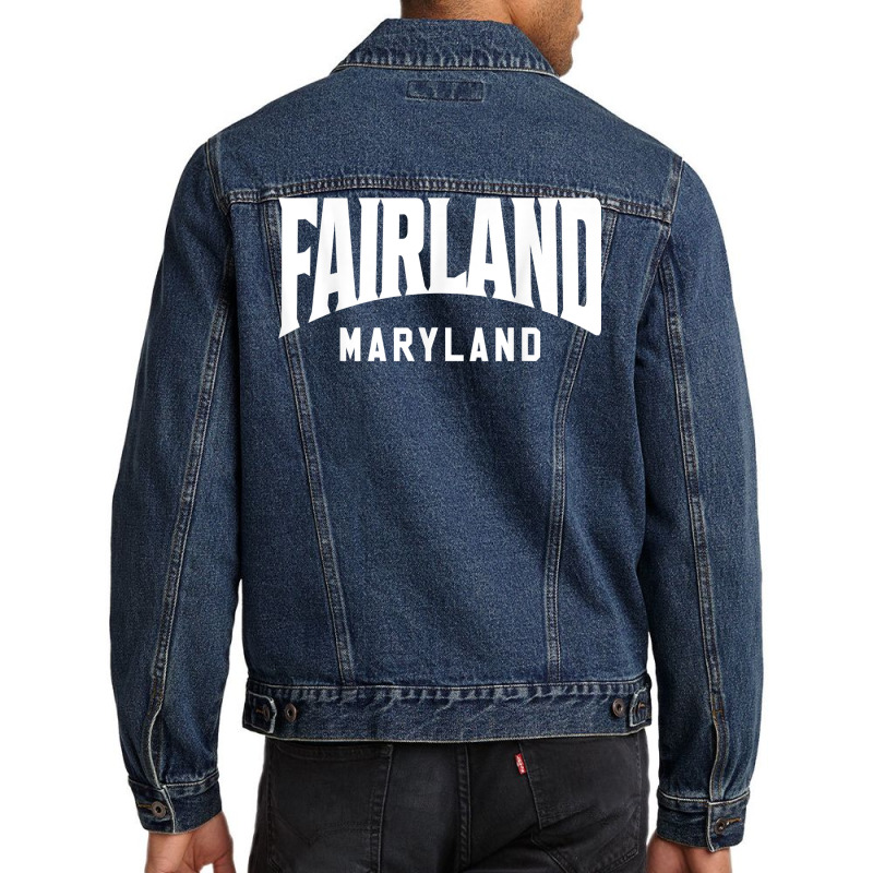 Fairland Maryland T Shirt Men Denim Jacket by leiseyxlmorit | Artistshot