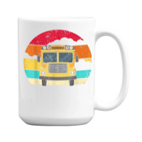 Retro Yellow School Bus For School Bus Driver And Busman 15 Oz Coffee Mug | Artistshot